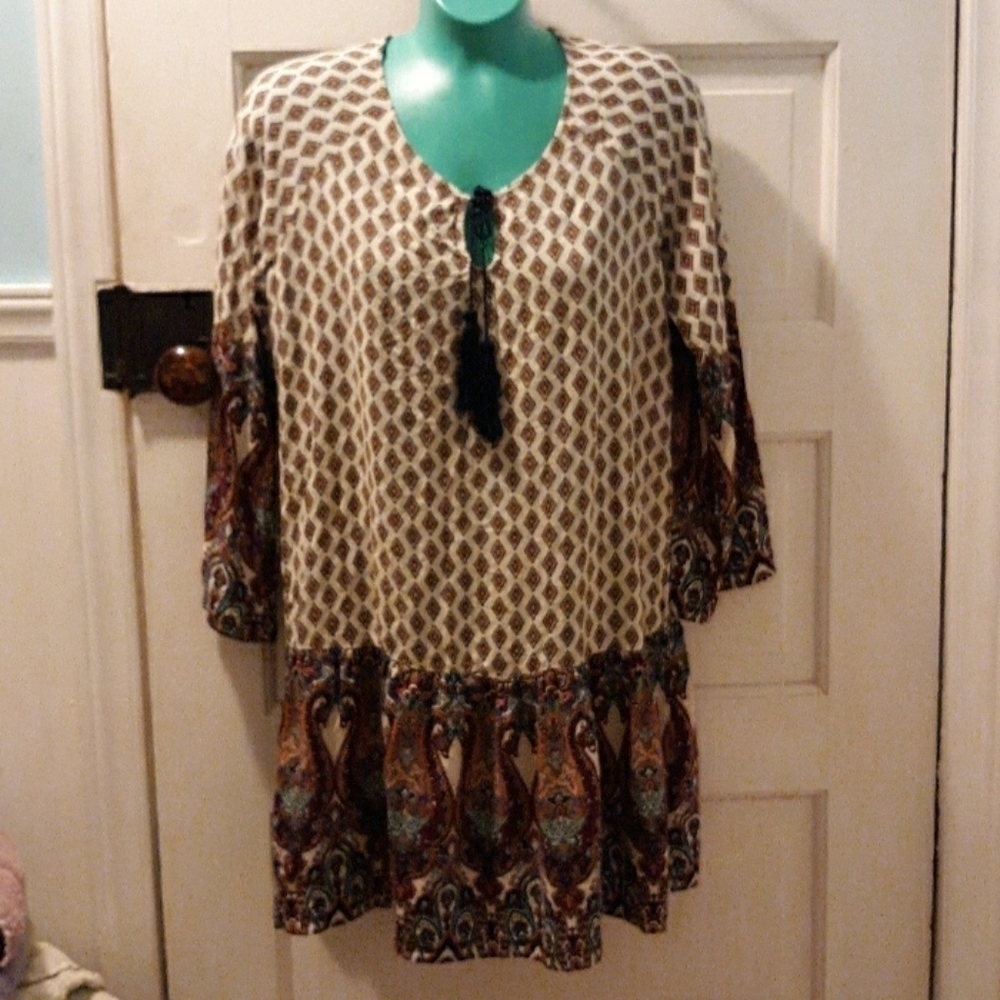 Timing large tunic BOHO Hippie Bohemian